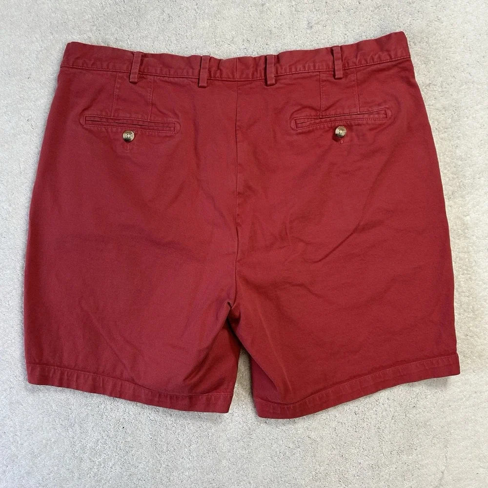 Peter Millar Mens Size 38 Red Pilot Twill Cotton Athletic Shorts (J8)
